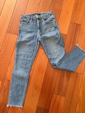 MOTHER High-Rise Skinny Jeans in Light Blue - Women's